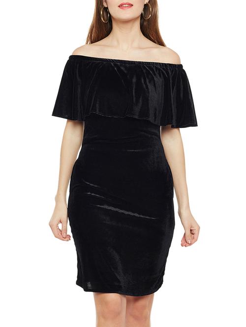 black off shoulder sheath dress - 14488887 - Very Small Image - 1