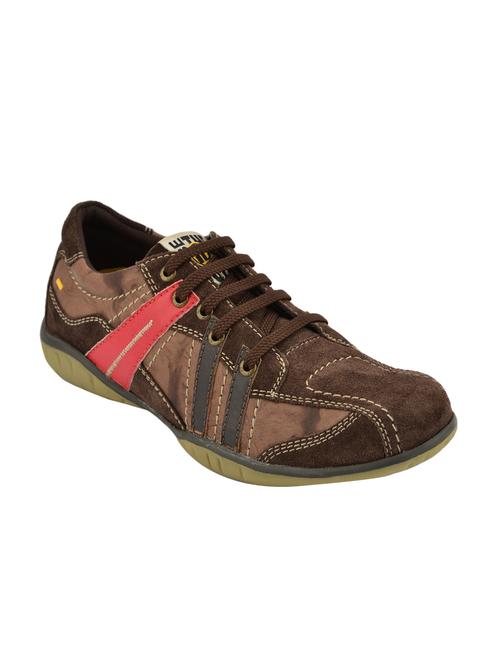 brown leather lace up shoes - 14489082 - Very Small Image - 1