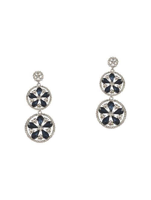 silver brass drop earring - 14489370 - Very Small Image - 1