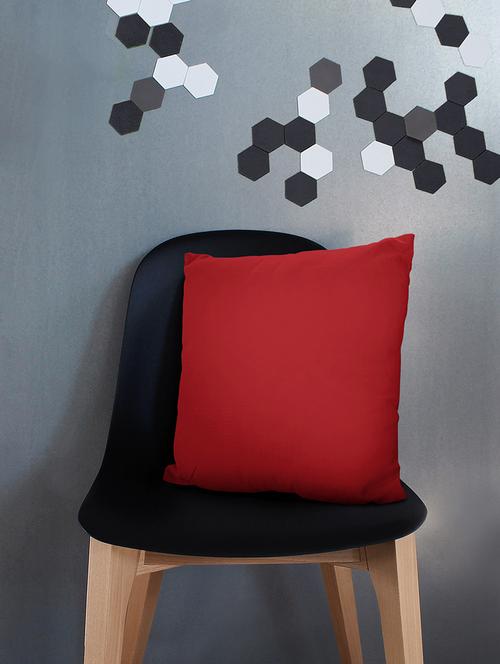 Rich Heavy Cotton Red Cushion Cover - 14489589 - Standard Image - 1