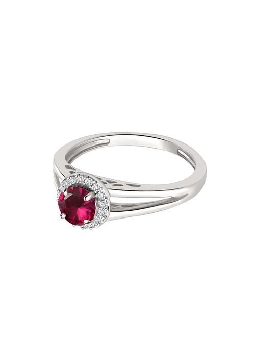 red silver plated hand ring - 14489622 - Very Small Image - 1