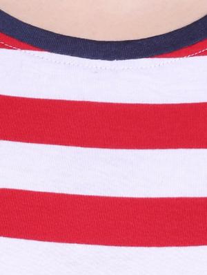 red striped crop top - 14490824 - Standard Image - 4