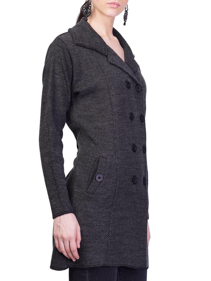 double breasted pocket detail overcoat - 14491322 - Zoom Image - 2