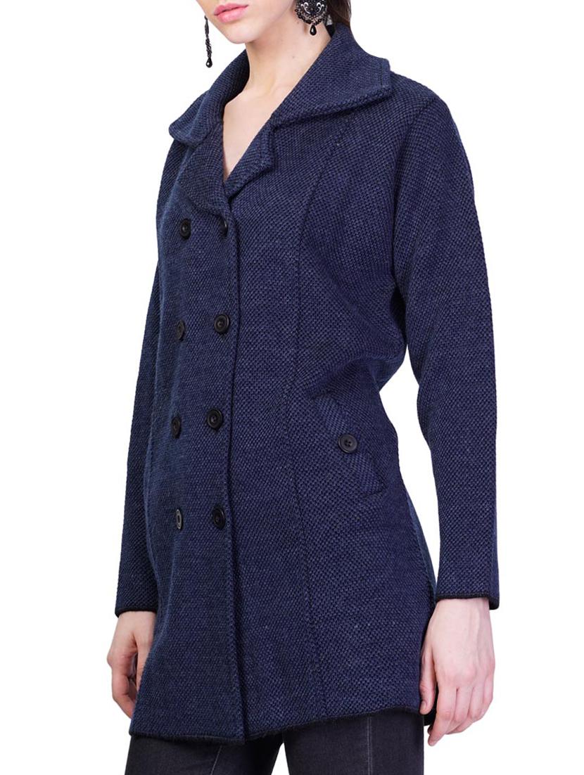 double breasted pocket detail overcoat - 14491326 - Zoom Image - 2