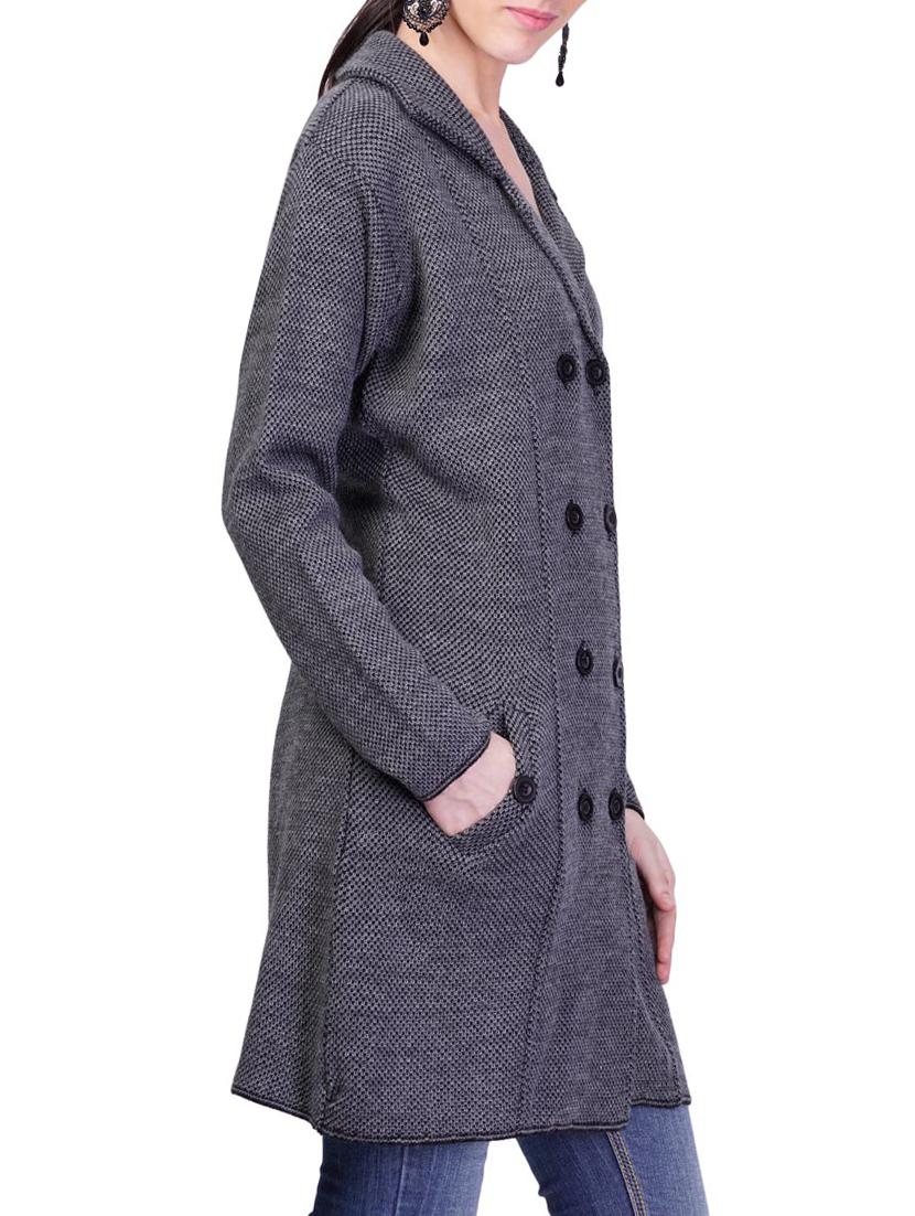 double breasted pocket detail overcoat - 14491330 - Zoom Image - 2