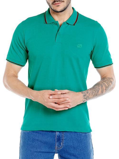 green cotton t-shirt - 14491492 - Standard Image - 1