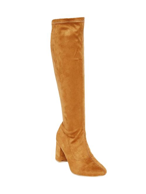 tan suede knee length boot - 14491502 - Very Small Image - 1