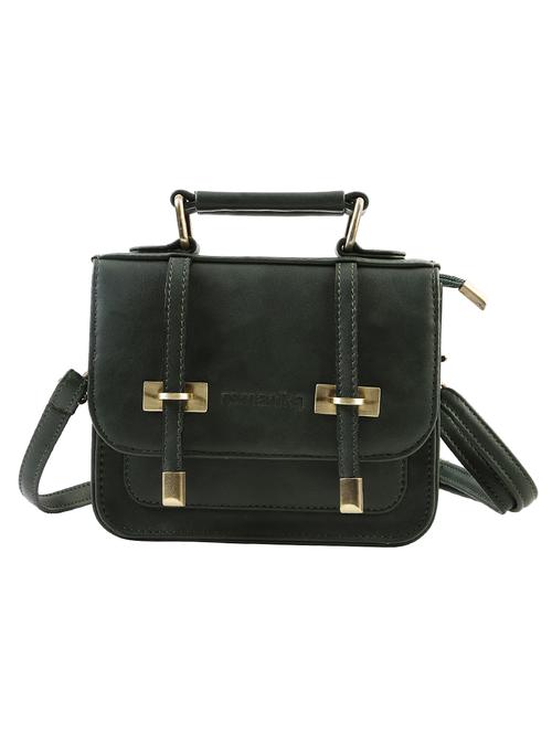 green leatherette regular sling bag - 14491639 - Very Small Image - 1