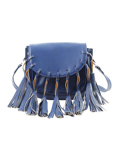 blue leatherette regular sling bag - 14491644 - Very Small Image - 1