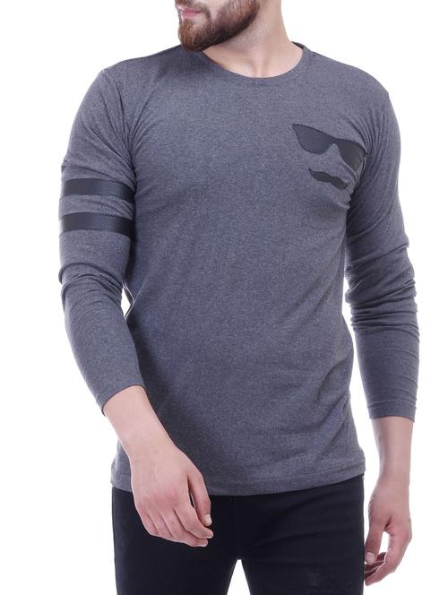 grey cotton t-shirt - 14491714 - Standard Image - 1