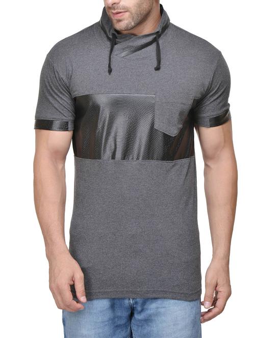 grey cotton pocket t-shirt - 14491847 - Standard Image - 1