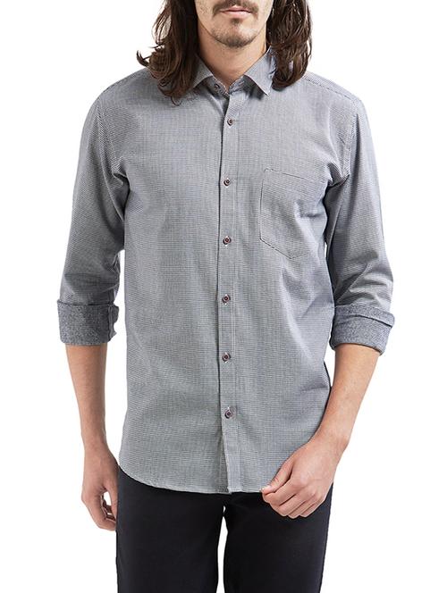 black cotton casual shirt - 14491868 - Very Small Image - 1