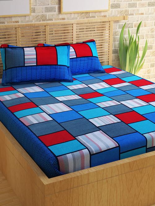 Double Bedsheet with Fleece Blanket - 14492071 - Very Small Image - 1