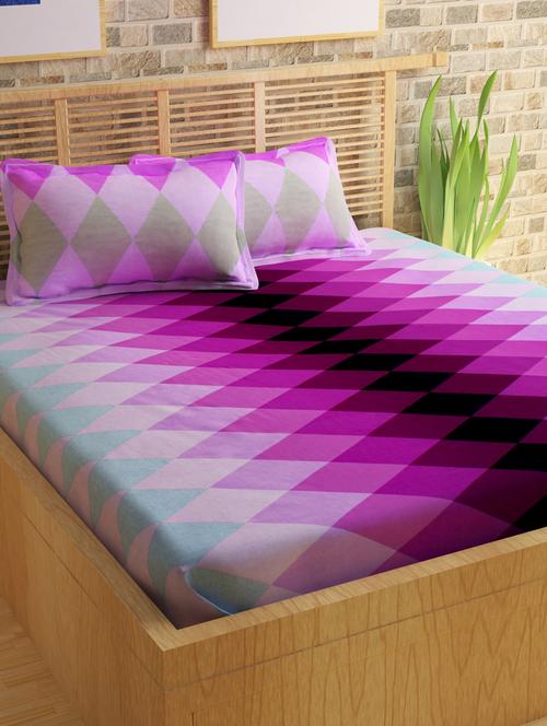 Double Bedsheet with Fleece Blanket - 14492101 - Very Small Image - 1