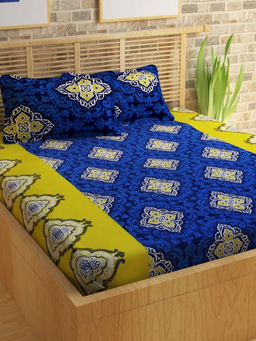 Double Bedsheet with Fleece Blanket - 14492115 - Very Small Image - 1