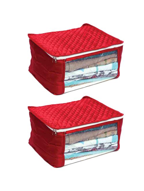 red satin utility bag - 14492275 - Very Small Image - 1