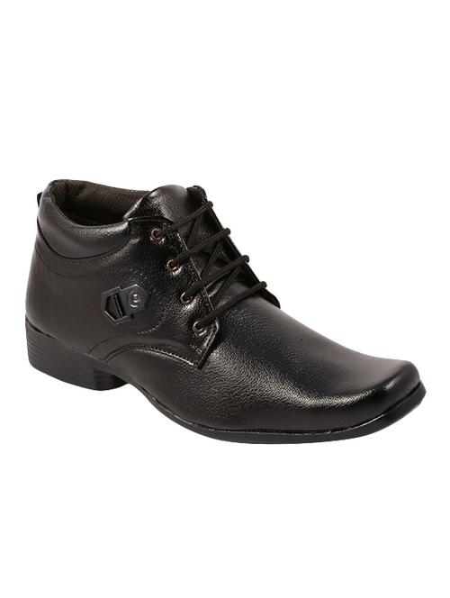 black leather laceup derbies - 14492325 - Standard Image - 1