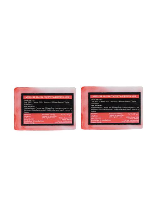 Absolute Beauty Coconut and Hibiscus Handmade Beauty Soap-Combo 2 - 14492350 - Standard Image - 1