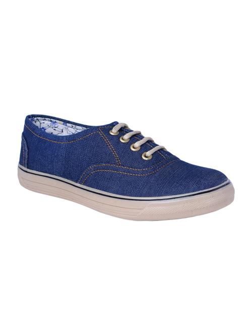 blue Denim lace up sneaker - 14492463 - Very Small Image - 1