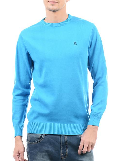 blue wool pullover - 14492583 - Very Small Image - 1