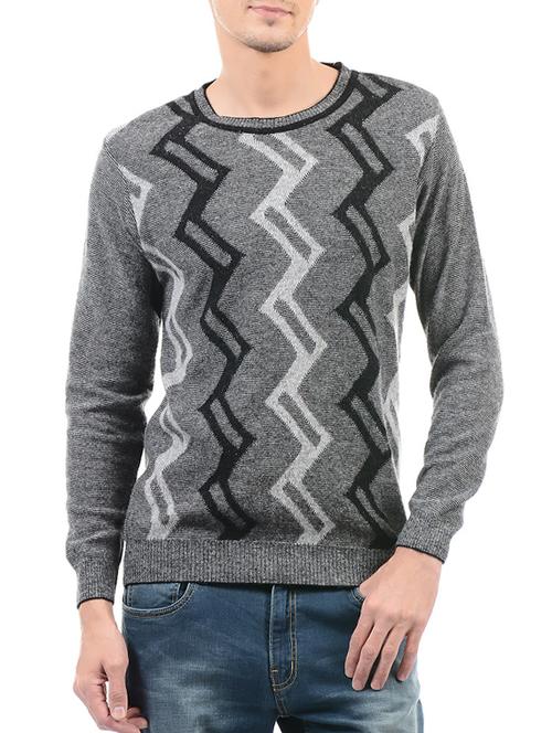 grey wool pullover - 14492595 - Very Small Image - 1