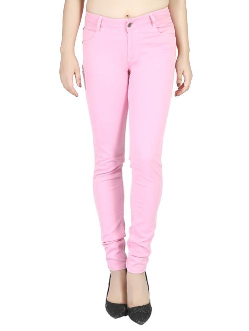 pink denim jean - 14492727 - Standard Image - 1