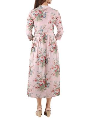flared floral kurta - 14493001 - Standard Image - 3