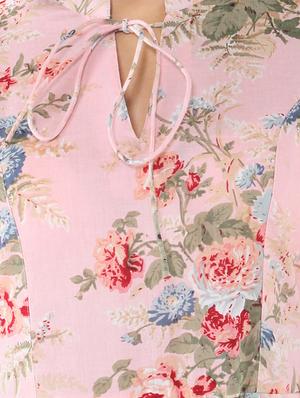 flared floral kurta - 14493001 - Standard Image - 4