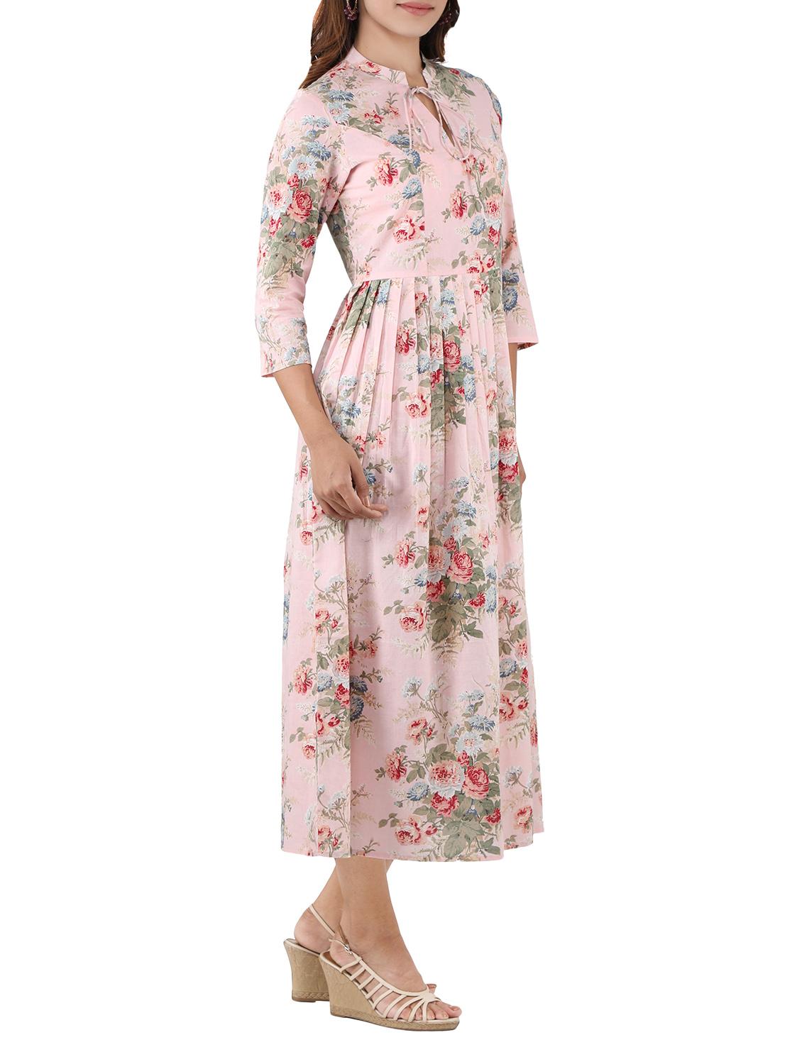 flared floral kurta - 14493001 - Zoom Image - 2