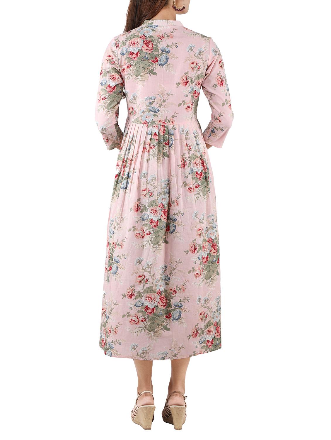flared floral kurta - 14493001 - Zoom Image - 3