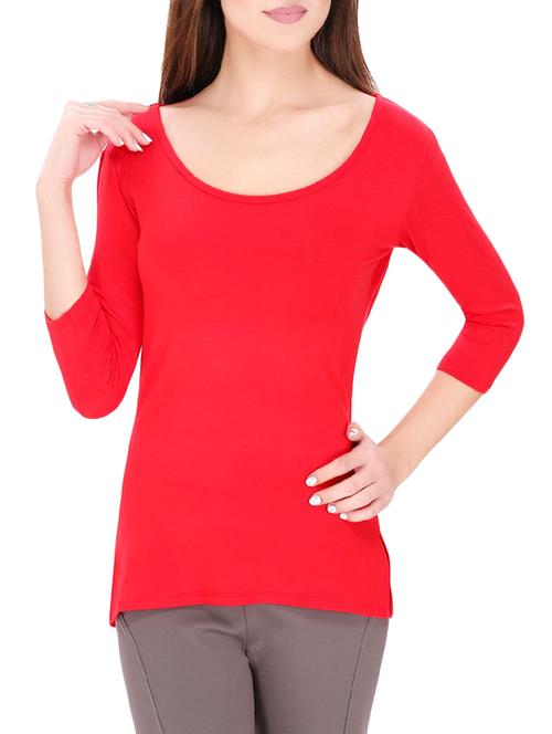 red solid top - 14493053 - Standard Image - 1