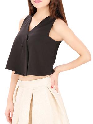 black crop top - 14493094 - Standard Image - 2