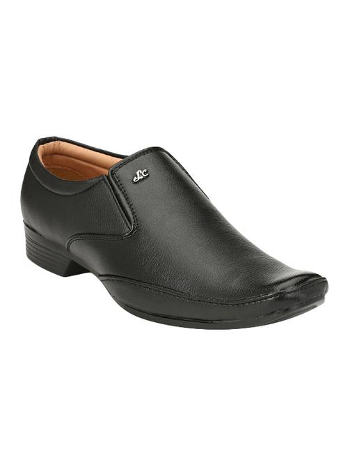 black leatherette formal slip on - 14493710 - Very Small Image - 1