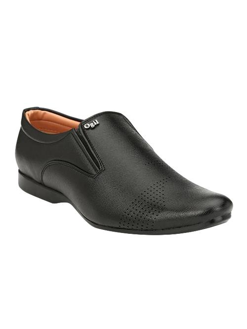 black leatherette formal slip on - 14493714 - Very Small Image - 1