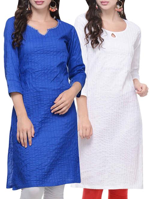 makxziya multi colored cotton combos kurta - 14494281 - Very Small Image - 1