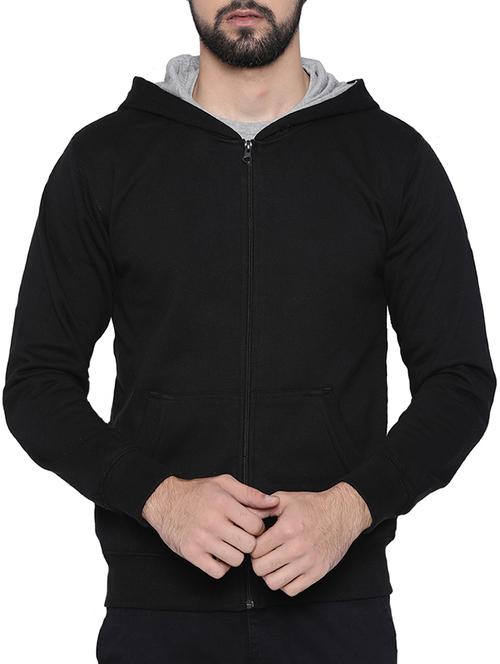 black cotton sweatshirt - 14494296 - Very Small Image - 1