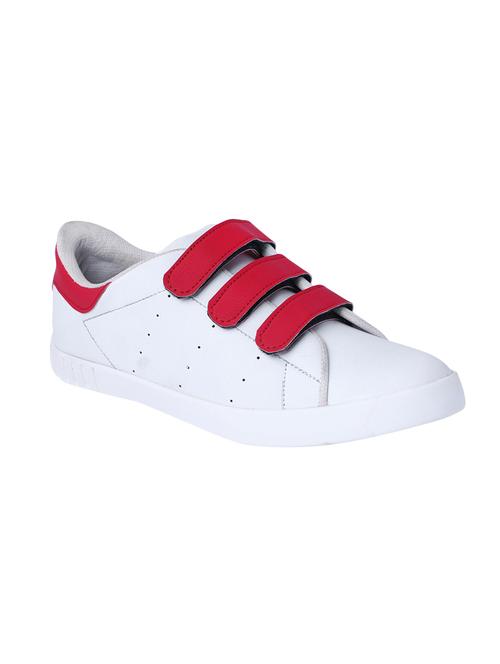 white leatherette slip on sneaker - 14494466 - Standard Image - 1