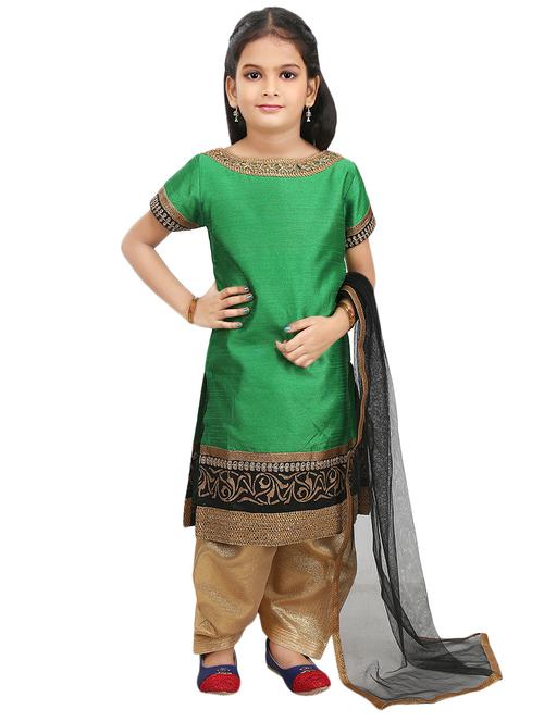 green silk blend suit set - 14494541 - Standard Image - 1