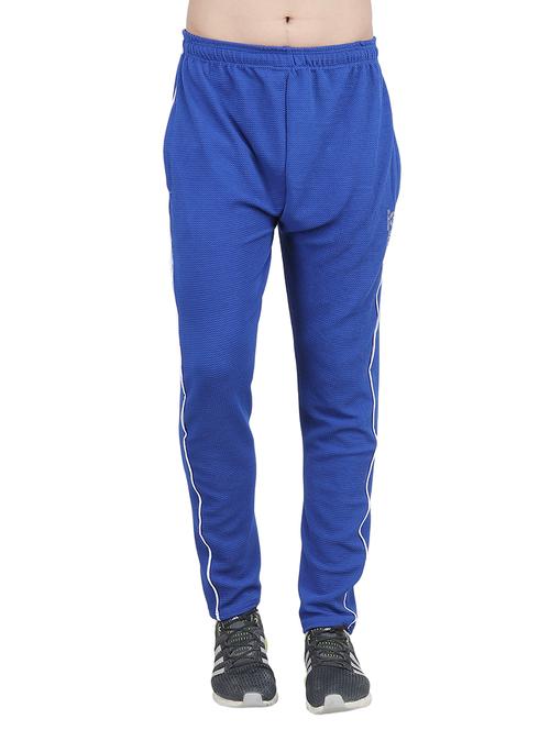 blue cotton full length track pant - 14494562 - Very Small Image - 1