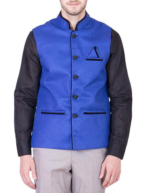 blue none waist coat - 14494567 - Very Small Image - 1