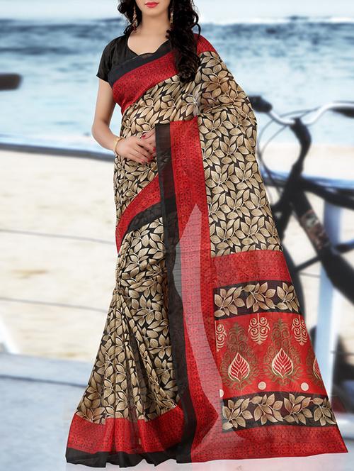 multicolored bhagalpuri saree with blouse - 14494619 - Very Small Image - 1