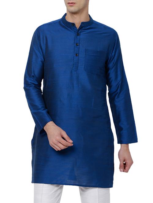 blue rayon long kurta - 14495088 - Very Small Image - 1