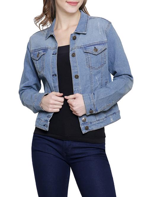 blue denim summer jacket - 14495146 - Very Small Image - 1