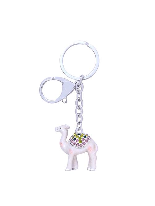 Super Drool Enamled and Studded Camel Keychain - 14495150 - Very Small Image - 1