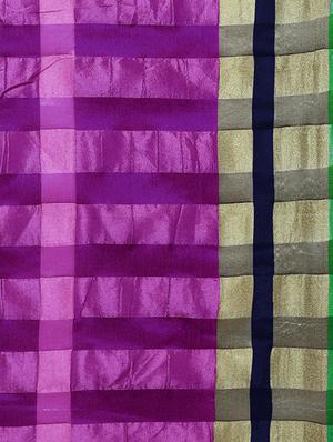 purple saree with blouse - 14495182 - Standard Image - 4