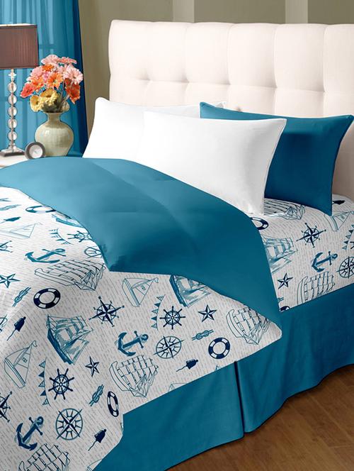 100% Cotton Single Bedsheet With 1 Pillow Cover - 14495303 - Very Small Image - 1