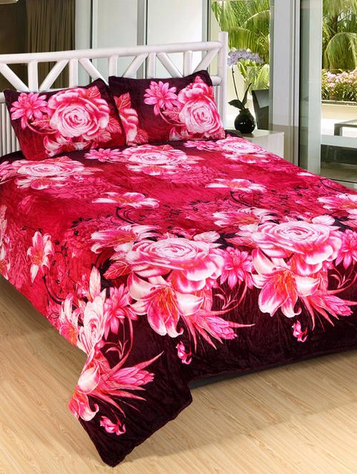 Floral Print Warm bedsheet - 14495354 - Very Small Image - 1