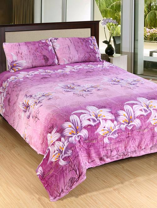 Floral Print Warm bedsheet - 14495355 - Very Small Image - 1