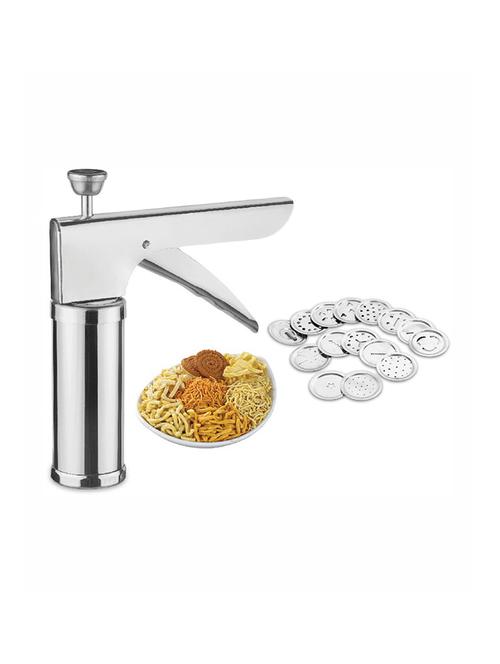 Multibranded Kitchen Press with Stainless Steel Jalis, 15 Piece, Silver - 14495573 - Very Small Image - 1