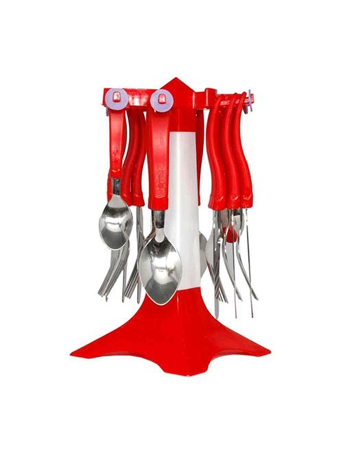 Apex Cutlery Set, 24 Pcs With Swastik Stand - 14495628 - Very Small Image - 1